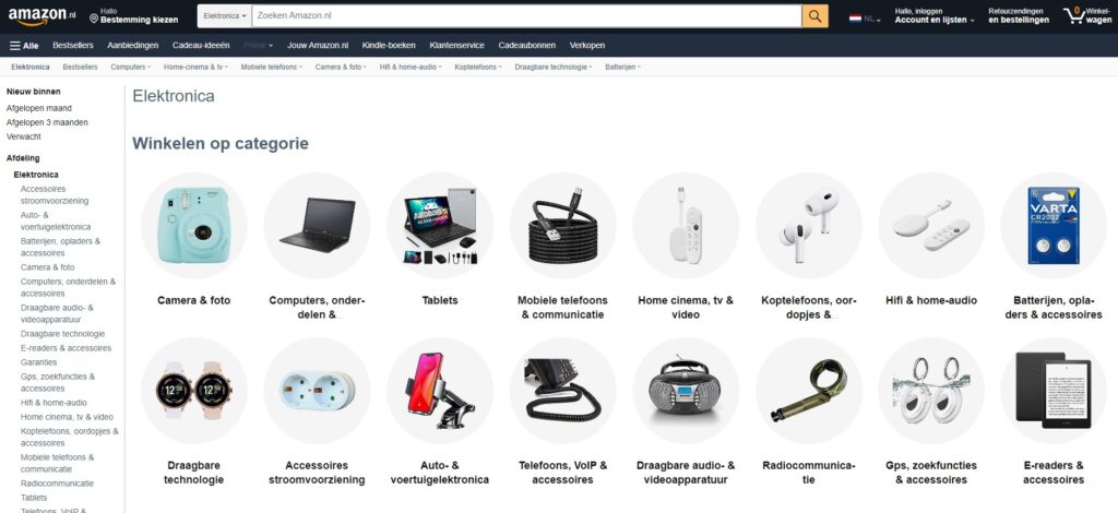 Amazon NL Electronics
