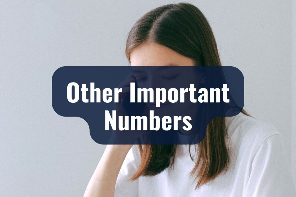 Other Important Numbers